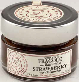 G603 Composta di FRAGOLE con Balsamico 130g