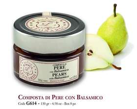 G614 Composta di PERE con Balsamico 130g